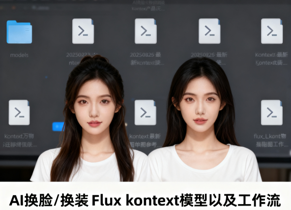 （AI换脸/换装）Flux kontext模型以及工作流 